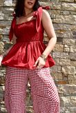 Paloma Bandeau Cami Sangria